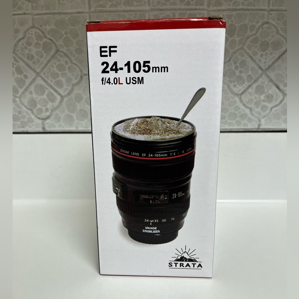 Strata Caniam Camera Lens Travel Tumbler